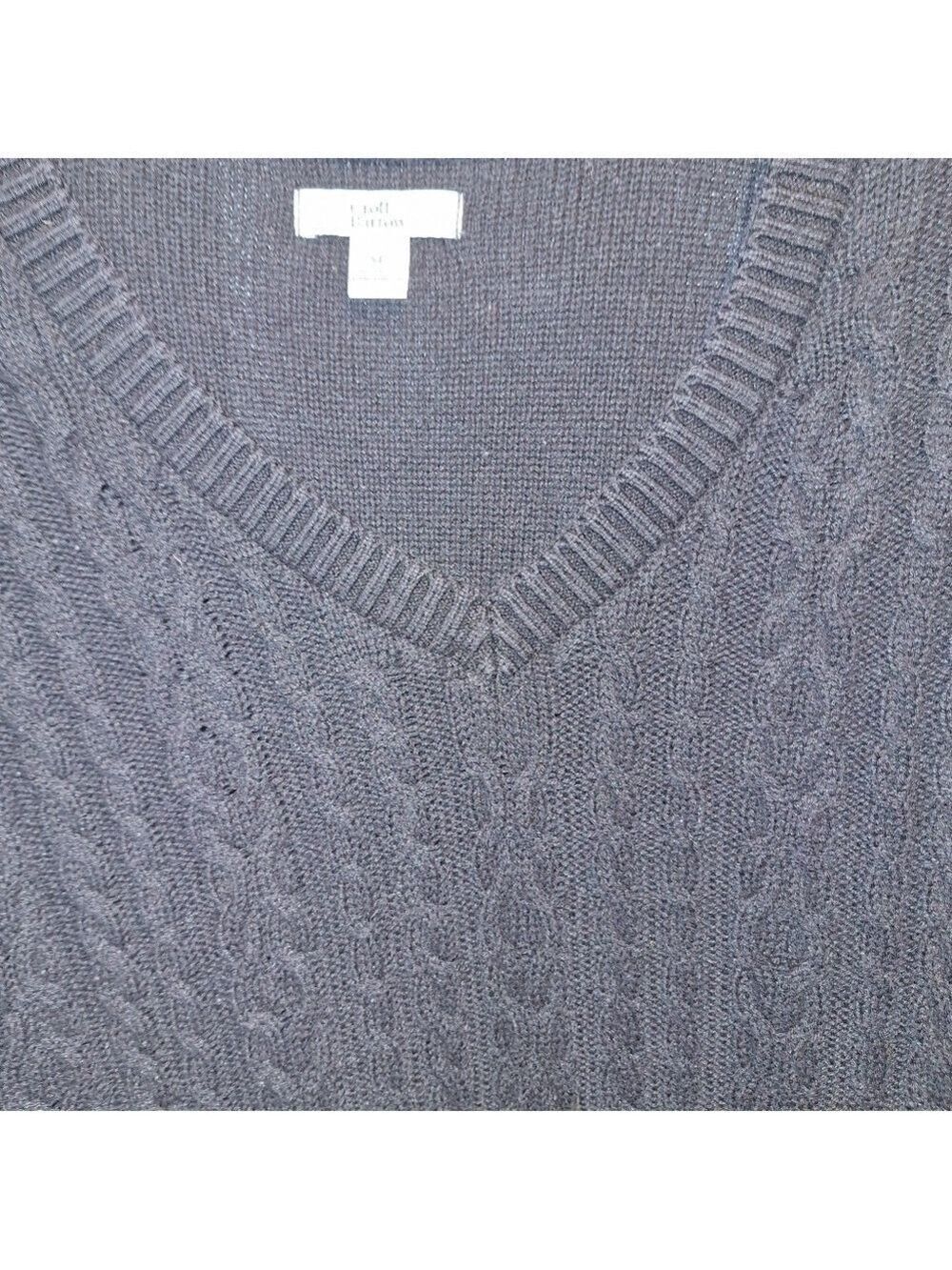 Croft & Barrow Black V Neck Sweater XL